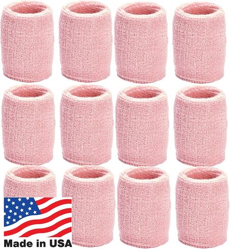 Unique Sports Wristbands / Sweatbands Pack of 12 (6 pair) in Saudi Arabia