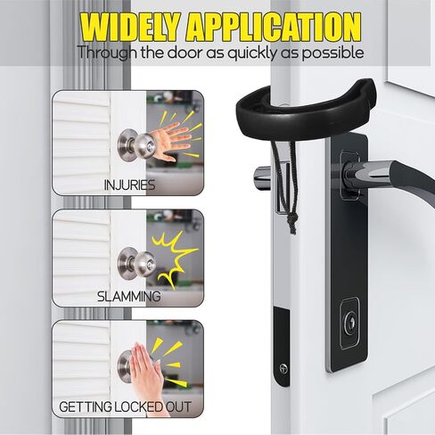 24 Pcs First Responder Door Stop Jam with Ropes Law Enforcement Gear Tactical Door Jammer Wedge for Police Firefighter Emergency Medical Services Home Use Keep Doors from Closing (Black) in Saudi Arabia