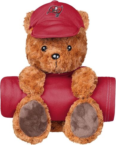 FOCO NFL Unisex-Teen NFL Team Logo Plush Bear with Blanket in Kuwait