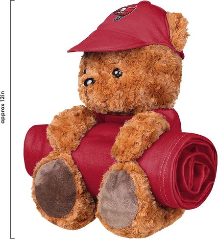 FOCO NFL Unisex-Teen NFL Team Logo Plush Bear with Blanket in Kuwait