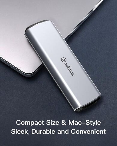 حاوية USBC بسرعة 40 جيجابت في الثانية لـ NVMe M.2 SSD، وواجهة UC4M2 USB من النوع C بسرعة 40 جيجابت في الثانية متوافقة مع Thunderbolt 4/3 USB4.0/3.1/3.0، حاوية محرك أقراص صلبة خارجي من الألومنيوم خالية من الأدوات (دعم 8 تيرابايت) in Kuwait