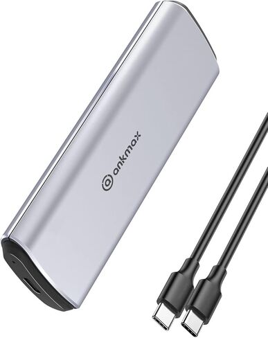 حاوية USBC بسرعة 40 جيجابت في الثانية لـ NVMe M.2 SSD، وواجهة UC4M2 USB من النوع C بسرعة 40 جيجابت في الثانية متوافقة مع Thunderbolt 4/3 USB4.0/3.1/3.0، حاوية محرك أقراص صلبة خارجي من الألومنيوم خالية من الأدوات (دعم 8 تيرابايت) in Kuwait