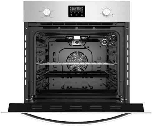 Empava Single Liquid Propane Gas Wall Oven 24 in. 2.3 cu. Ft. Bake Broil Rotisserie Functions with Mechanical Controls and Digital Timer and Convection Fan in Stainless Steel, Silver in Saudi Arabia