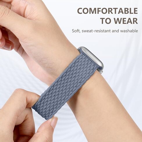 Zedoli Braided Solo Loop Bands for Apple Watch Band 38mm 40mm 41mm 42mm 44mm 45mm 46mm 49mm Women Men, Stretchy Nylon Sport Elastic Wristband Strap for iWatch Series 11 10 9 8 7 6 5 4 3 2 1 SE Ultra in Kuwait