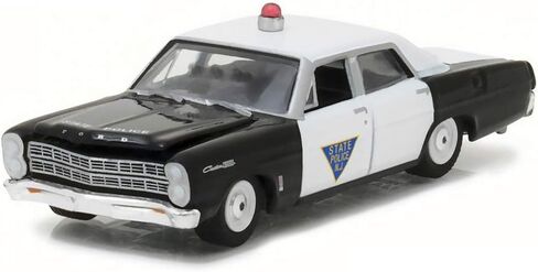 سلسلة Greenlight 42800-B Hot Pursuit 23-1967 Ford Custom 500 - شرطة ولاية نيو جيرسي بمقياس 1:64 in Saudi Arabia