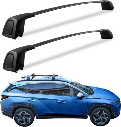 Cross Bars Roof Rack Fit for 2022 2023 Hyundai Tucson SE SEL N Line Limited NX4 Roof Rack Accessories Cross Bars Luggage Carrier Lockabler for Canoe Kayak Bike Ski Skate in Saudi Arabia