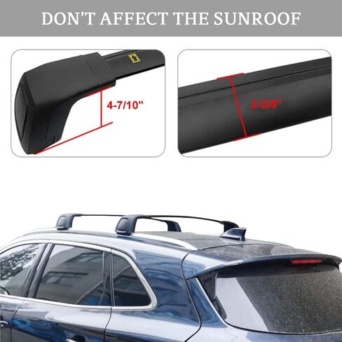 Cross Bars Roof Rack Fit for 2022 2023 Hyundai Tucson SE SEL N Line Limited NX4 Roof Rack Accessories Cross Bars Luggage Carrier Lockabler for Canoe Kayak Bike Ski Skate in Saudi Arabia