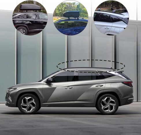 Cross Bars Roof Rack Fit for 2022 2023 Hyundai Tucson SE SEL N Line Limited NX4 Roof Rack Accessories Cross Bars Luggage Carrier Lockabler for Canoe Kayak Bike Ski Skate in Saudi Arabia