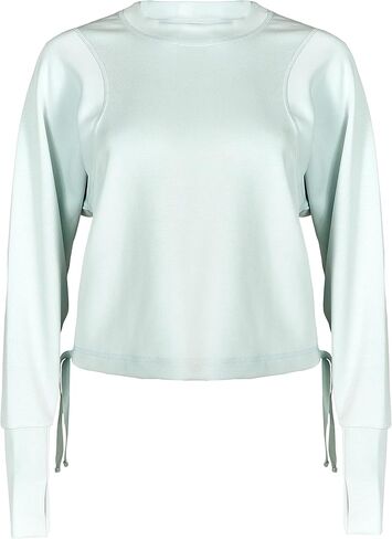 سويت شيرت Sweaty Betty نسائي كبير الحجم ذو رقبة دائرية / Frost Blu in Saudi Arabia