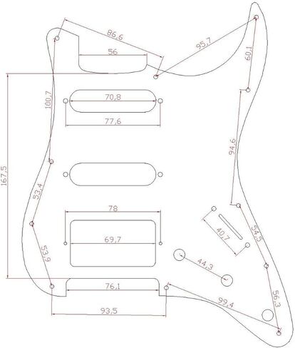 Dopro 11 فتحة من الألومنيوم غير اللامع Strat HSS Style Pickguard معدن مؤكسد ST Pick Guard لوحة خدش للولايات المتحدة الأمريكية/المكسيك ST/Strat Matte Silver in Saudi Arabia