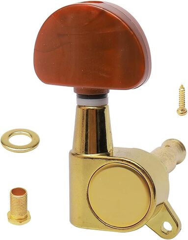 الذهب 6 قطع 3R3L ضبط الغيتار أوتاد المغلقة قفل المستقبلون آلة رؤساء أزرار مجموعة ل Epiphone ليه بول الغيتار الكهربائي الشعبية الغيتار الصوتية DIY أجزاء in Kuwait