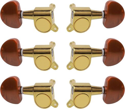 الذهب 6 قطع 3R3L ضبط الغيتار أوتاد المغلقة قفل المستقبلون آلة رؤساء أزرار مجموعة ل Epiphone ليه بول الغيتار الكهربائي الشعبية الغيتار الصوتية DIY أجزاء in Kuwait