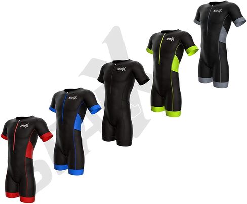 Sparx Men Elite Aero Short Sleeve Triathlon Suit Skinsuit Team Tri Suit Swim Bike Run in Saudi Arabia