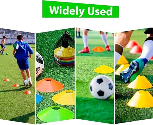 Disc Cones Agility Soccer Cones with Carry Bag and Holder for Training, Football, Kids, Sports, Field Cone Markers in Saudi Arabia