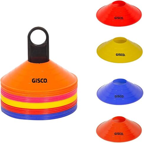 Disc Cones Agility Soccer Cones with Carry Bag and Holder for Training, Football, Kids, Sports, Field Cone Markers in Saudi Arabia