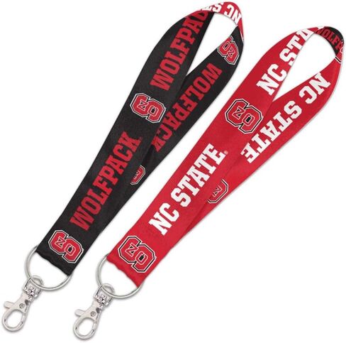 NCAA North Carolina State University Wolfpack 1" Inch Lanyard Key Strap, Metal Ring in Saudi Arabia