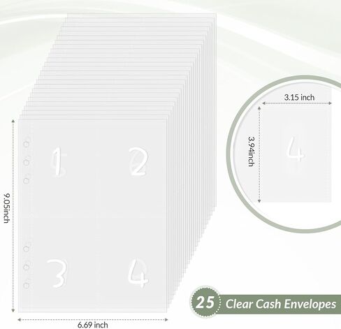 100 ظرفًا من حشوات مجلد التحدي لتوفير المال، 25 حزمة من الجيوب لمجلد التوفير مقاس A5، طريقة مضحكة لتوفير 5050 دولارًا in Kuwait