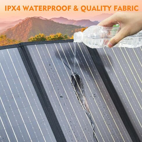 Portable Solar Panel Charger 40W Foldable Solar Panel for Portable Power Station, iPhone, iPad, Laptop, Camping Solar Panels with USB QC 3.0/USB C/18V DC, Solar Panels for Camping Outdoor Van RV Trip in Saudi Arabia