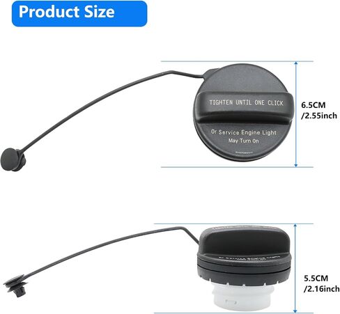 Gas Cap, Fuel Cap GT329 Compatible with SATURN Outlook,BUICK Enclave Allure LaCrosse Envision Regal,CADILLAC SRX CTS ATS,CHEVROLET Traverse Camaro Equinox Malibu SS Impala,GMC Acadia Terrain,More. in Saudi Arabia