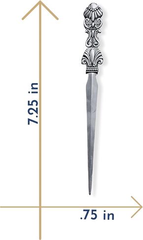 فتاحة حروف كلاسيكية منقوشة، فضي - صندوق هدايا - 7.25 بوصة in Kuwait