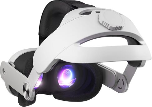 حزام الرأس لـ Meta Quest 3، حزام Elite مريح قابل للتعديل لملحقات Oculus Quest 3، وسادة ناعمة لسماعات الواقع الافتراضي قابلة للفصل واستبدال حزام الرأس in Kuwait