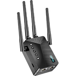 2025 WiFi Extender Signal Booster | New Gen 5X Faster Than Ever Signal Amplifier for Home, Longest Range Internet Boosters WiFi Repeater with Ethernet Port | Coverage up to 9,882 sq.ft