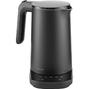 ZWILLING Enfinigy Cool Touch 1.5-Liter Electric Kettle Pro, Cordless Tea Kettle & Hot Water, Silver