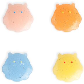 PERFECTSIGHT Switch Thumb Grips, Cute 4 PCS Joystick Caps for Nintendo Switch Lite/OLED Thumbstick Cover, Analog Stick Button Cover for NS Joycon - Glitter Octopus