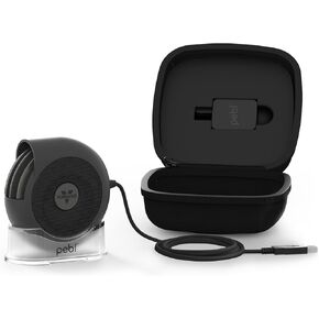 Vornado PEBL PAK Portable Desk Fan with Carry Case, USB Powered, Magnetic Base, Adjustable Airflow, Personal Spot-Cooling, 2 Speed Settings, Included Wall Adapter, Perfect for Home, Office, or Travel