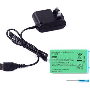 Xahpower Gameboy Advance SP Games Accessories Kit, 1 Pack Charger and 1 Pack Battery Pack for Game Boy Advance SP Systems(GBA SP)