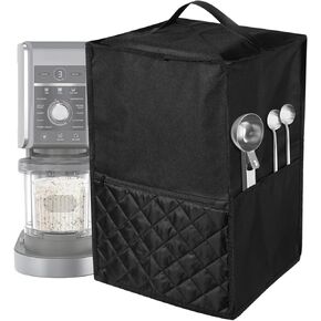 Ice Cream Maker Dust Cover, Compatible with Ninja CREAMi NC501, NC301, NC299AMZ, Ice Cream Maker Dust Cover with Accessories Pockets