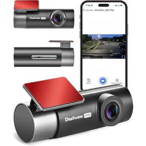Dash Cam for Car, WiFi 1080P Dash Camera Front Dashcam for Cars, Mini Dashcams with App, Night Vision, G-Sensor, APP, Loop Recording, 24H Parking Mode, Support 128G Max