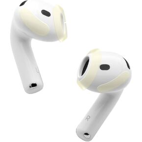 Grip Anti-Slip AirPods 4 Stickers for Secure Fit, Hydrocolloid Skin-Safe Adhesive, Ultra-Thin Design [Fits in Charging Case] Comfort Stability for Workout & Daily Wear [25 Variety Stickers]