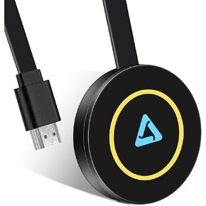 4K Wireless HDMI Display Dongle Adapter ، Miracast Dongle ، الفيديو المتطابق مع Dongle Receiver ، يستخدم لـ MAC iOS Android Casting/Mirroring to TV/جهاز العرض/الشاشة ، ودعم Air-Play DLNA MIRACAST