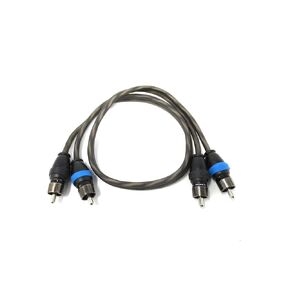 Sky High Car Audio 2 Channel Twisted 1.5 ft RCA Cables Coated 1.5' OFC 1 1/2