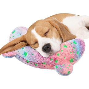 Dog Calming Pillow Dog Pillow, Soft Dog Neck Pillow Glow in The Dark Anxiety Relief U-Shaped Pet Pillow for Dogs Sleep, Pet Calming Toy Dog Bed Pillow for Joint Relief Sleeping Improve