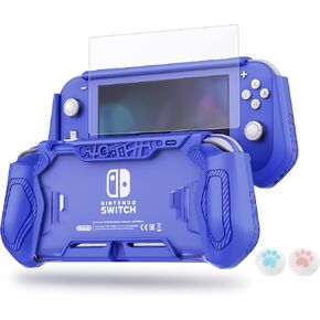 Switch Lite Protective Case for Nintendo Daily Gift (Ergonomic /Sturdy /Full Protection) Gift Idea Family Happy Hours Blue