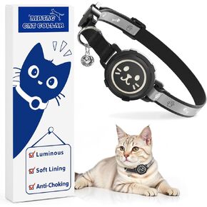 طوق القطط Airtag غير الانفصالي ، طوق Cat GPS عاكس قابل للتعديل مع حزام جرس وسلامة مرنة للقطط ، طوق طوق القطط خفيفة الوزن للقطط الفتاة (الوردي ، S)