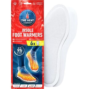 Insole Foot Warmers - 6, 12 or 32 Pairs – S, M, L, XL – 9h of Warmth - Air Activated Feet Warmers - Purely Natural - Toe Warmers for Feet - Insole Foot Warmers for Women & Men