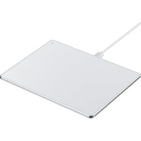 Wired Trackpad for Windows 10/11, High-Precision Multi-Touch Portable Trackpad Mouse with Multi-Gesture, Ultra Slim Aluminum USB Wired Touchpad Mouse, Compatible with PC Laptop Computer - Silver