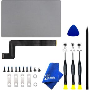 Trackpad with Flex Cable Compatible for MacBook Pro Retina 13.3" A2289 Touchpad Replacement and Tool kit EMC 3456 Early 2020 (Silver)