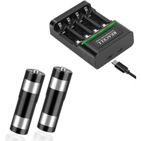 2 Pack VR Battery for Oculus Quest 2 Controller and 1.2V AA AAA Battery Charger