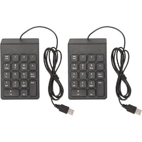 GLOGLOW Numeric Keypad, Plug and Play Wired Numeric Keypad 18 Keys for Bench (2PCS), GLOGLOWzcptxygred-12