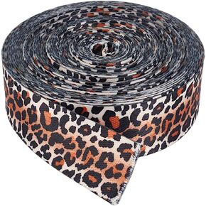 10 Yards Polyester Webbing 1.5 Inch Leopard Print Polyester Webbing Straps Cheetah Grosgrain Ribbon for Bag Handbag Cloth Straps Decor Repair Headbands Crafts Dog Leashes Gift Wrapping