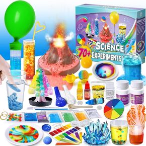 Unglinga 50+ Science Lab Entreament Kit for Kids ، STEM أنشطة STEM تلعب العلماء الهدايا للبنين فتيات كيمياء مجموعة ، الأحجار الكريمة ، ثوران البركان in Kuwait