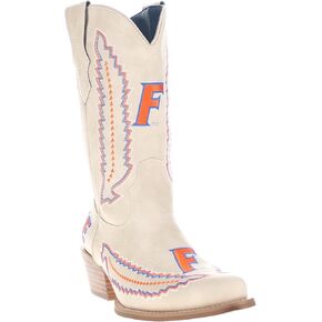Vaccari Women's Mimi Premium PU Leather NCAA Athletics Embroidery Cowboy Boots