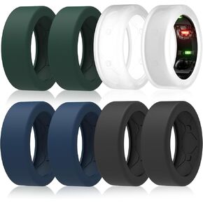 10 حزمة غطاء حلقة لخاتم Oura Gen 4 / Gen 3 / Samsung Galaxy Ring ، غطاء حلقة سيليكون مرن مضاد للخلع للعمل في صالة الألعاب الرياضية - براءة اختراع معلقة