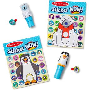 Melissa & Doug Sticker Wow Pets (Dog and Cat) Back Pack Arts and Crafts Collectibles - 2 منصات النشاط ، 2 من طوابع الملصق in Kuwait