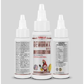 Farmalab Natural Dewormer Internal & External 100 Tabs Poultry - Vitamin for Poultry Rooster Hen Chicken Baby Chick, hens