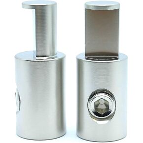 Terminal Connector Aluminum Alloy with Nickel Plated 0 to 0 Gauge Amp Input Reducers 2Pcs, Silvery
